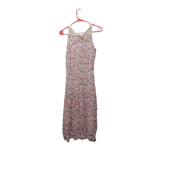 Rare Editions White and Pink Midi Dress - Picture 1 of 4